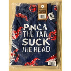 NWT Lobster Novelty Lounge Pants Synthetic Silk Medium